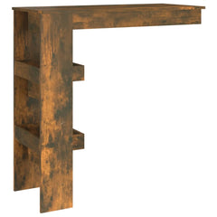 vidaXL Wall Bar Table Smoked Oak 102x45x103.5 cm Engineered Wood 5