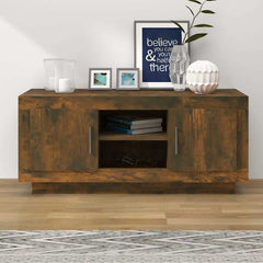 TV Cabinet Engineered Wood in Smoked Oak