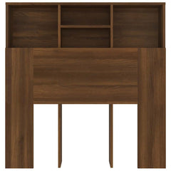 vidaXL Headboard Cabinet | Brown Oak | Engineered Wood | Medium 4