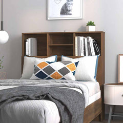 vidaXL Headboard Cabinet | Brown Oak | Engineered Wood | Medium 1