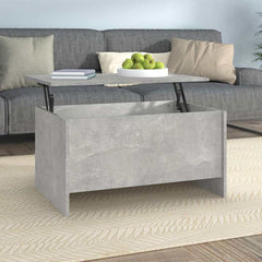 vidaXL Coffee Table | Concrete grey | Engineered wood | Medium | Storage 1