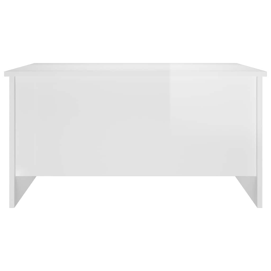 vidaXL Coffee Table | High gloss white | Engineered wood | 80x55.5x41.5 cm 4