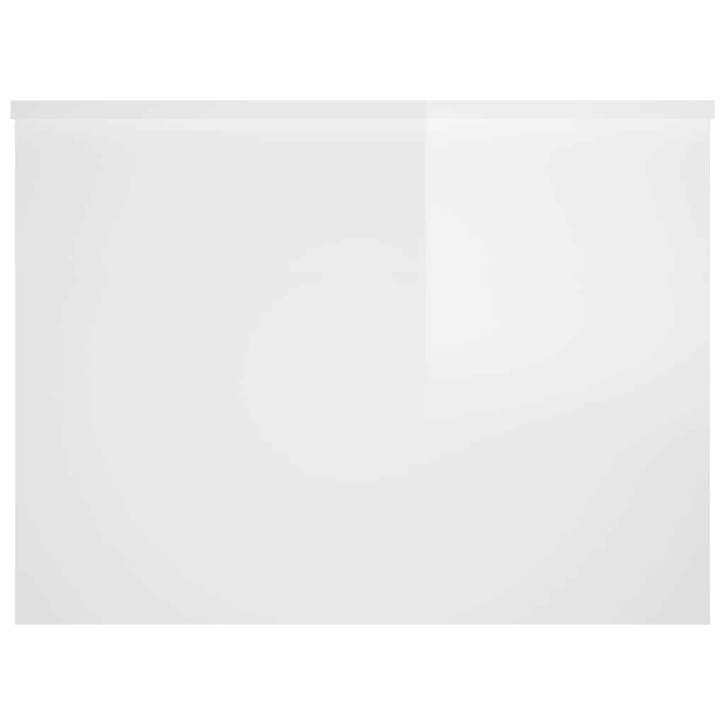 vidaXL Coffee Table | High gloss white | Engineered wood | 80x55.5x41.5 cm 5