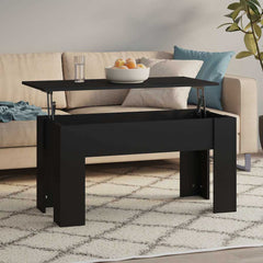 vidaXL Coffee Table | Black | Engineered wood | Standard |  Adjustable Armrests 1