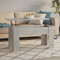 vidaXL Coffee Table | Concrete grey | Engineered wood | Medium | Sliding Top 1