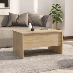 Coffee Table 80x50x42,5 cm Engineered Wood Width 80 cm Sonoma oak 50 cm