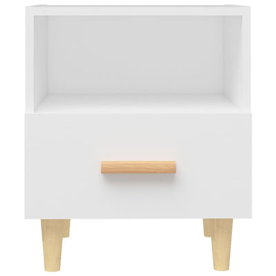 Bedside Cabinet White 40x35x47 cm