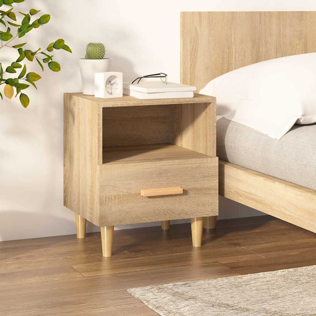 vidaXL Bedside Cabinet Sonoma Oak 40x35x47 cm 1