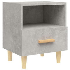 vidaXL Bedside Cabinet Concrete Grey 40x35x47 cm 2