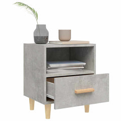 vidaXL Bedside Cabinet Concrete Grey 40x35x47 cm 3