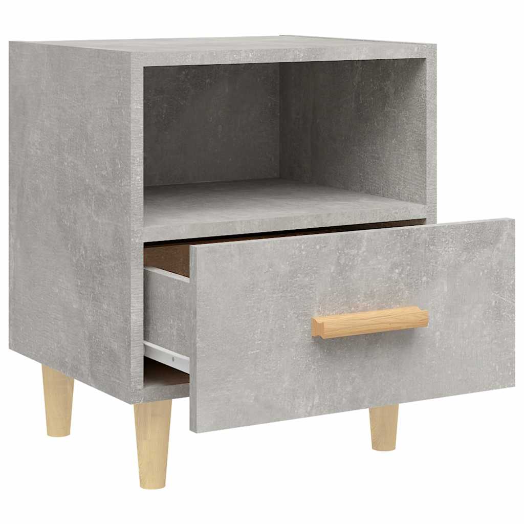 vidaXL Bedside Cabinet Concrete Grey 40x35x47 cm 5