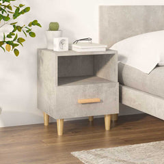 vidaXL Bedside Cabinet Concrete Grey 40x35x47 cm 1