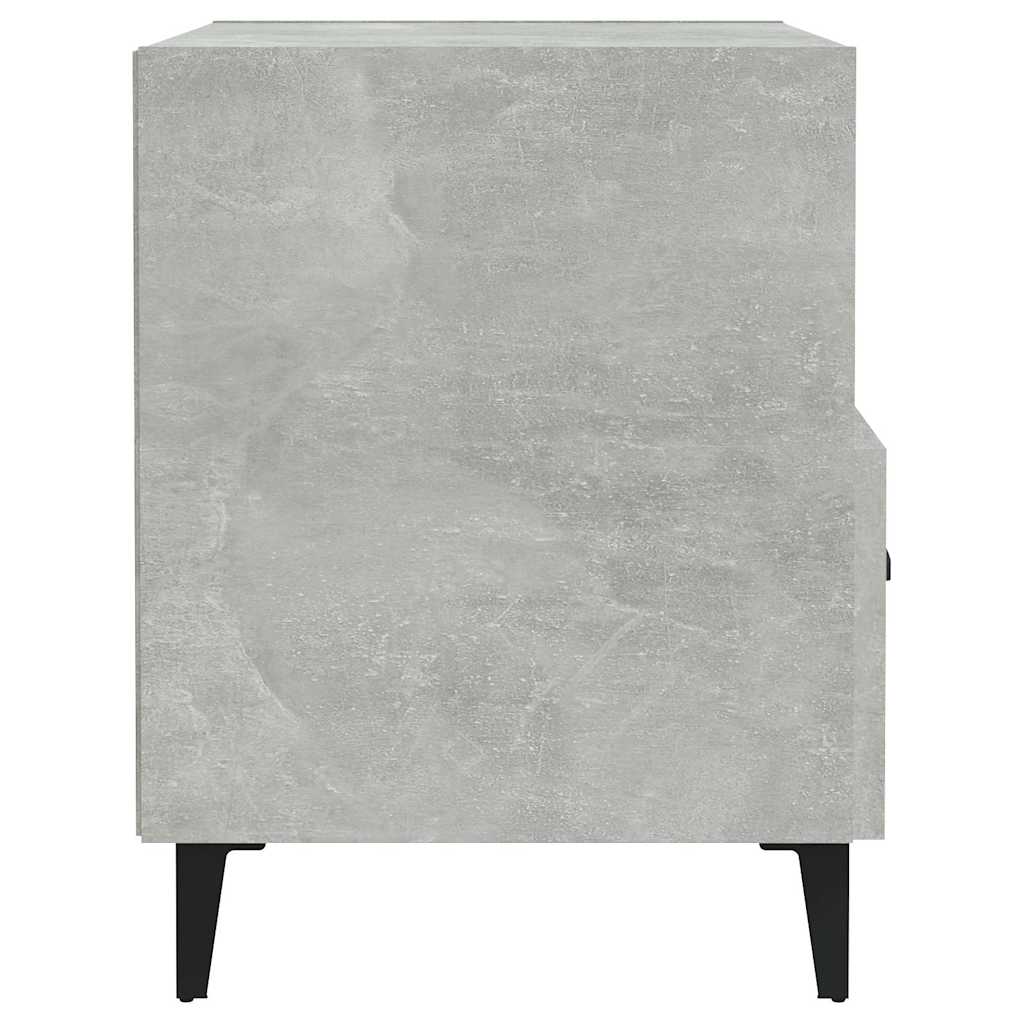 vidaXL Bedside Cabinets 2 pcs Concrete Grey Engineered Wood 5