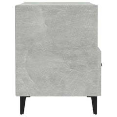 vidaXL Bedside Cabinets 2 pcs Concrete Grey Engineered Wood 5