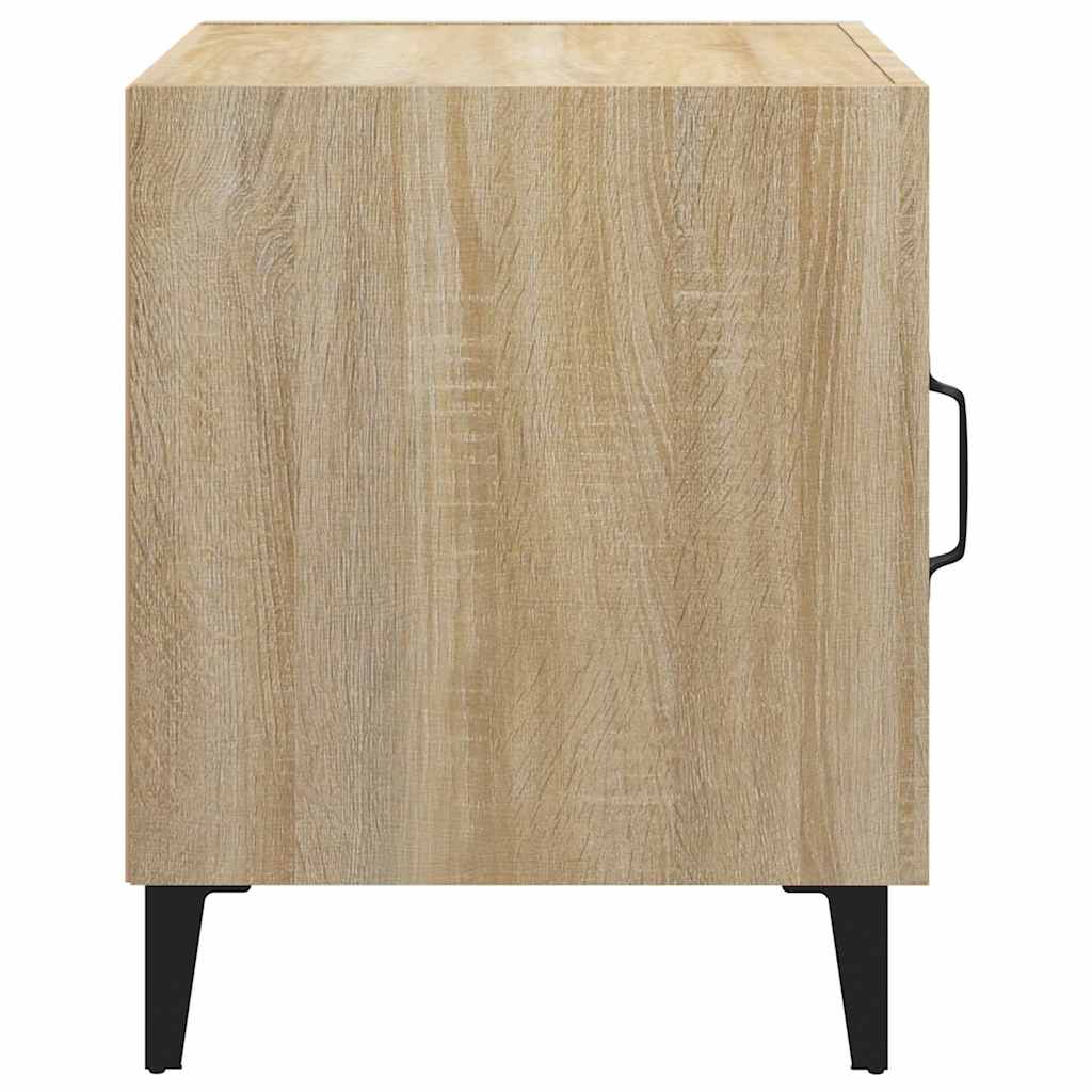 vidaXL Bedside Cabinet | Set of 2 | Sonoma oak | Engineered wood, metal | Medium 5