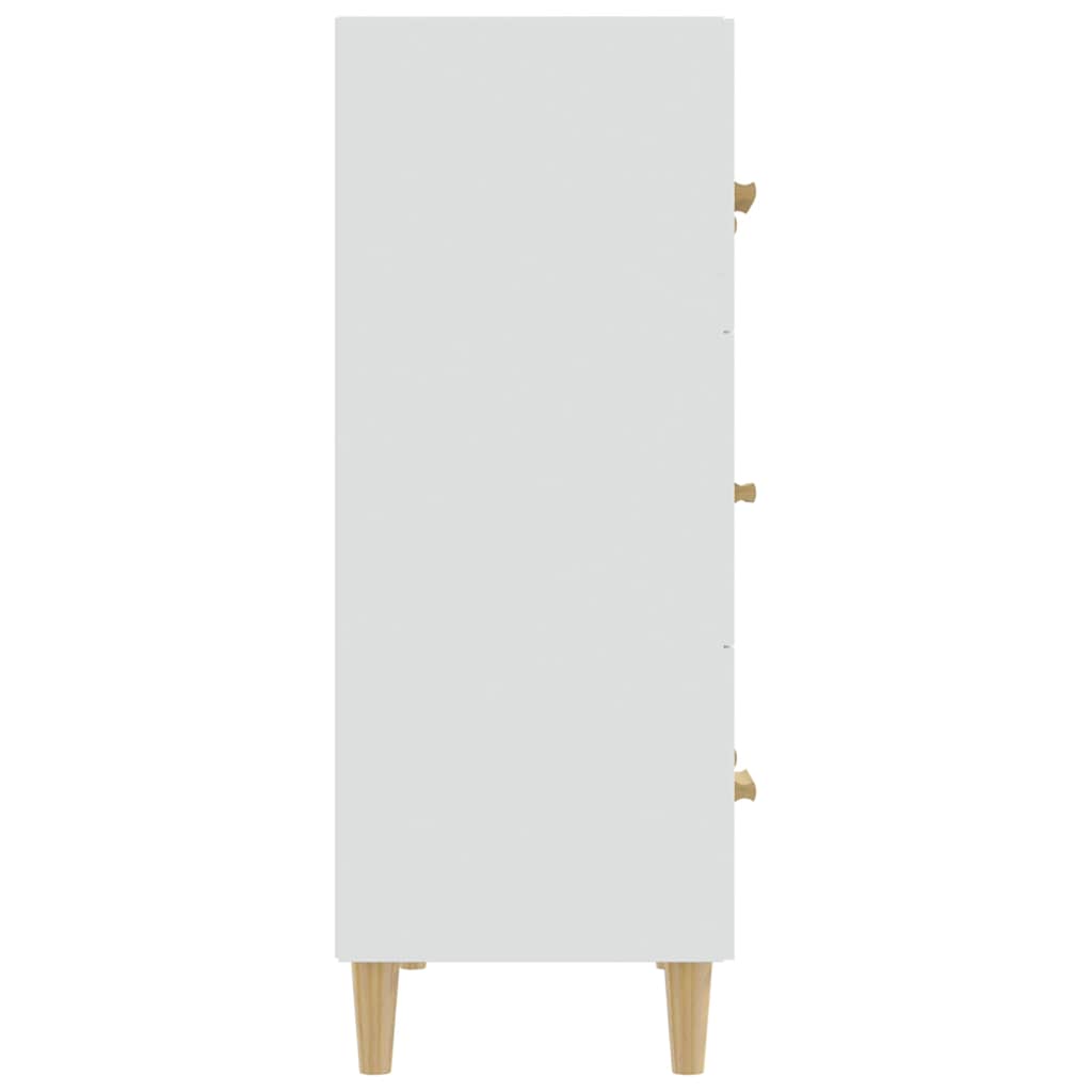Sideboard 70x34x90 cm Engineered Wood White