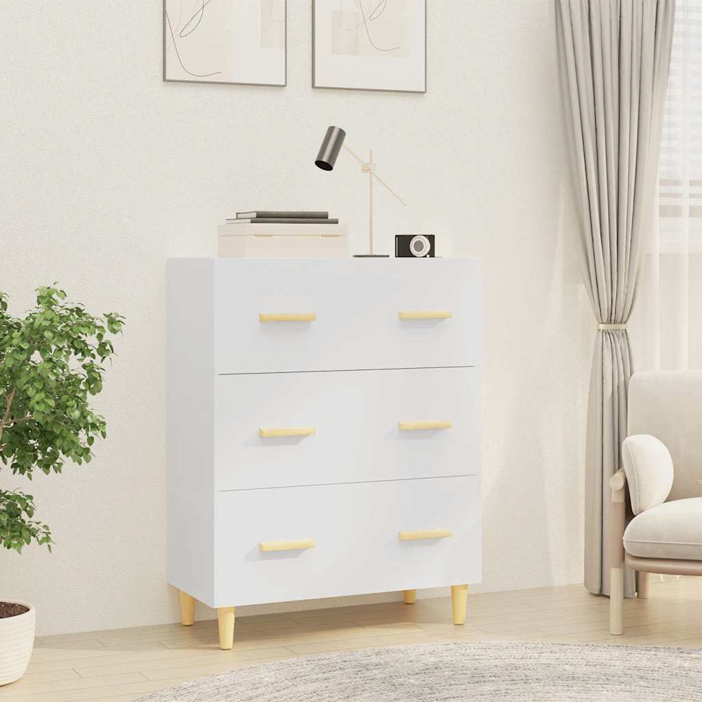 Sideboard 70x34x90 cm Engineered Wood White