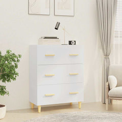 Sideboard 70x34x90 cm Engineered Wood White