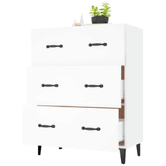 vidaXL Sideboard | White | Engineered wood | Medium | Sideboard | Rectangular 4