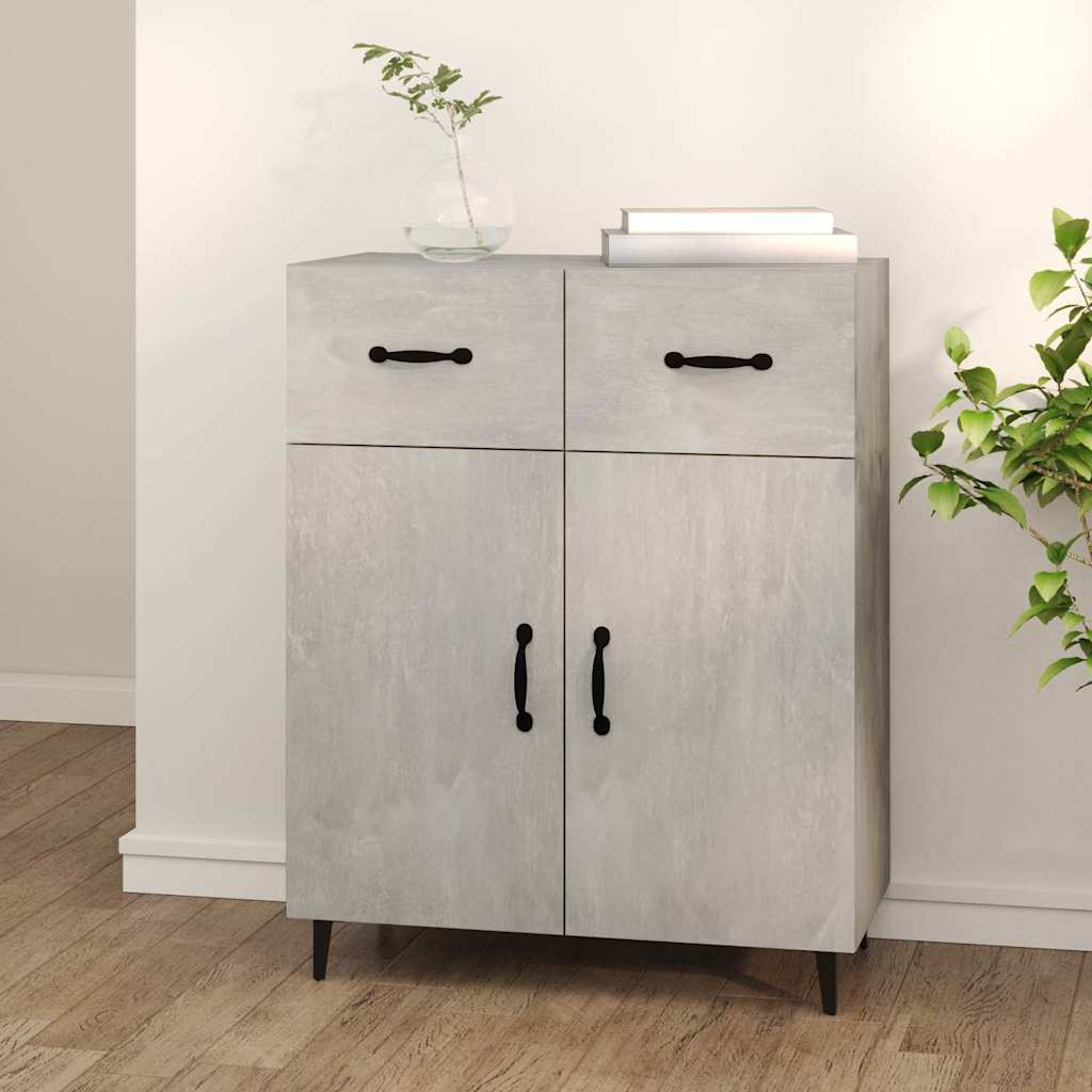 Sideboard 69,5x34x90 cm Engineered Wood Concrete grey