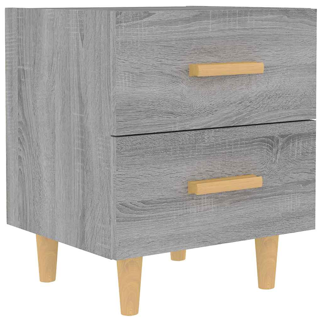 vidaXL Bed Cabinet Grey Sonoma 40x35x47.5 cm 2