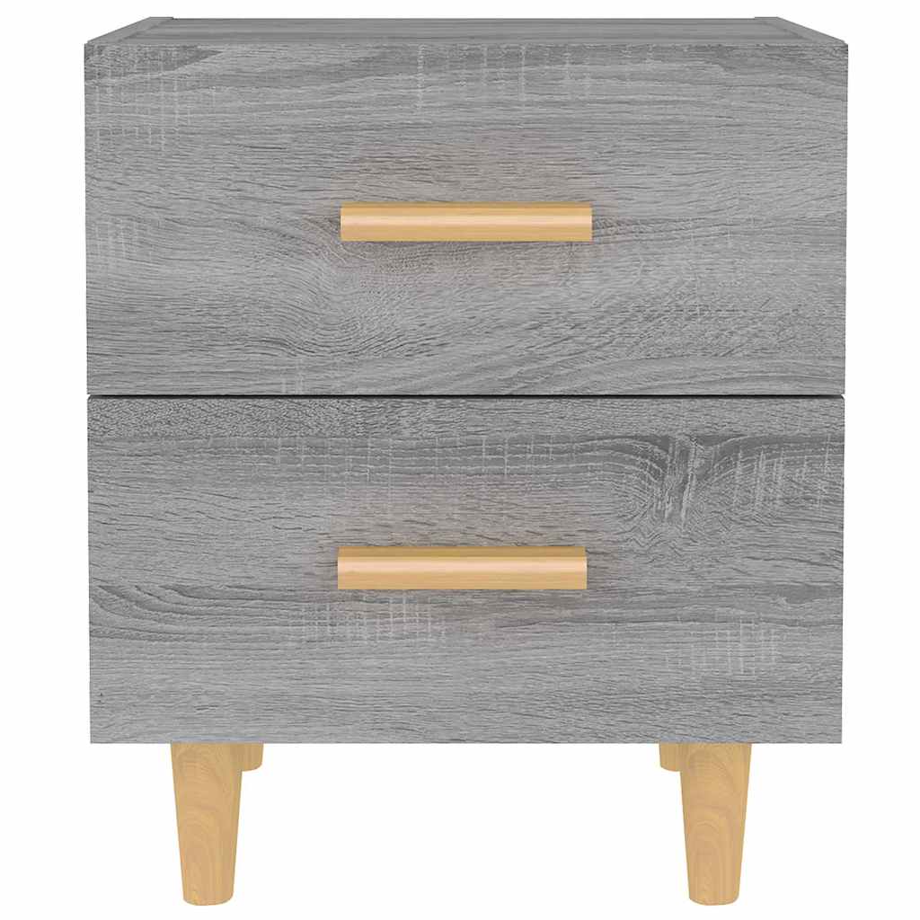 vidaXL Bed Cabinet Grey Sonoma 40x35x47.5 cm 3