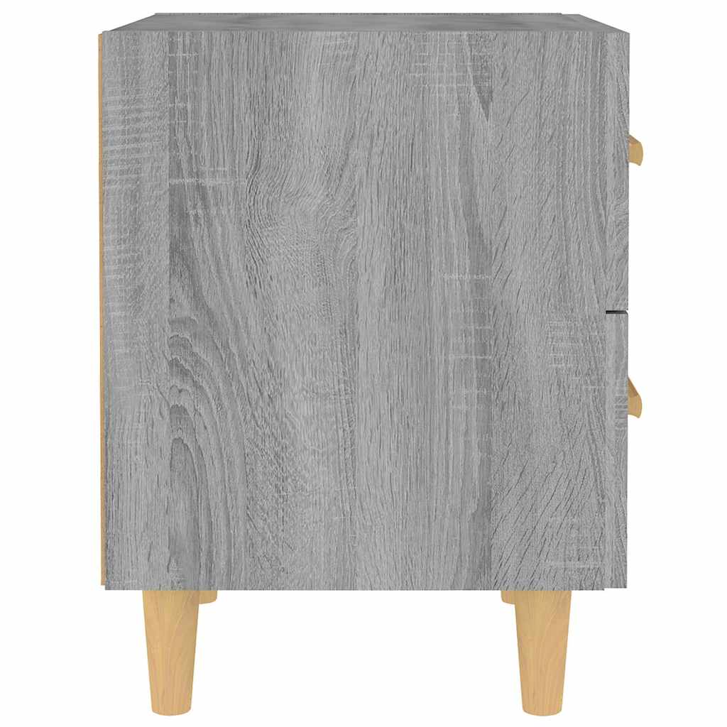 vidaXL Bed Cabinet Grey Sonoma 40x35x47.5 cm 4