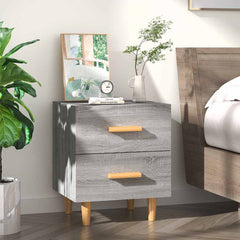 vidaXL Bed Cabinet Grey Sonoma 40x35x47.5 cm 1