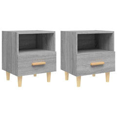 vidaXL Bedside Cabinet | Set of 2 | Grey Sonoma 2