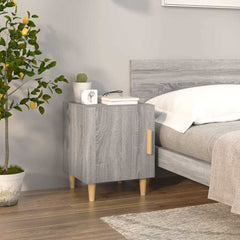 Bedside Cabinet Engineered Wood Grey sonoma