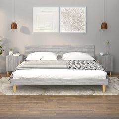 vidaXL Bedside Cabinet |  Set of 2 | Grey Sonoma | Engineered Wood | 40x40x50 cm 1
