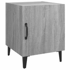 vidaXL Bedside Cabinet | Set of 2 | Grey Sonoma | Engineered wood, metal 3