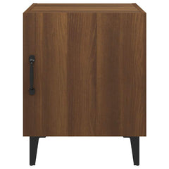vidaXL Bedside Cabinet | Set of 2 | Brown Oak | Engineered wood, metal 4