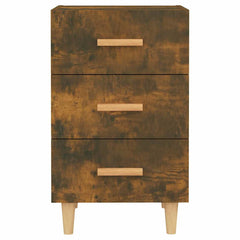 vidaXL Bedside Cabinet Smoked Oak 40x40x66 cm Engineered Wood 4