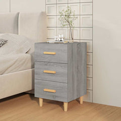 vidaXL Bedside Cabinet Grey Sonoma 40x40x66 cm Engineered Wood 3
