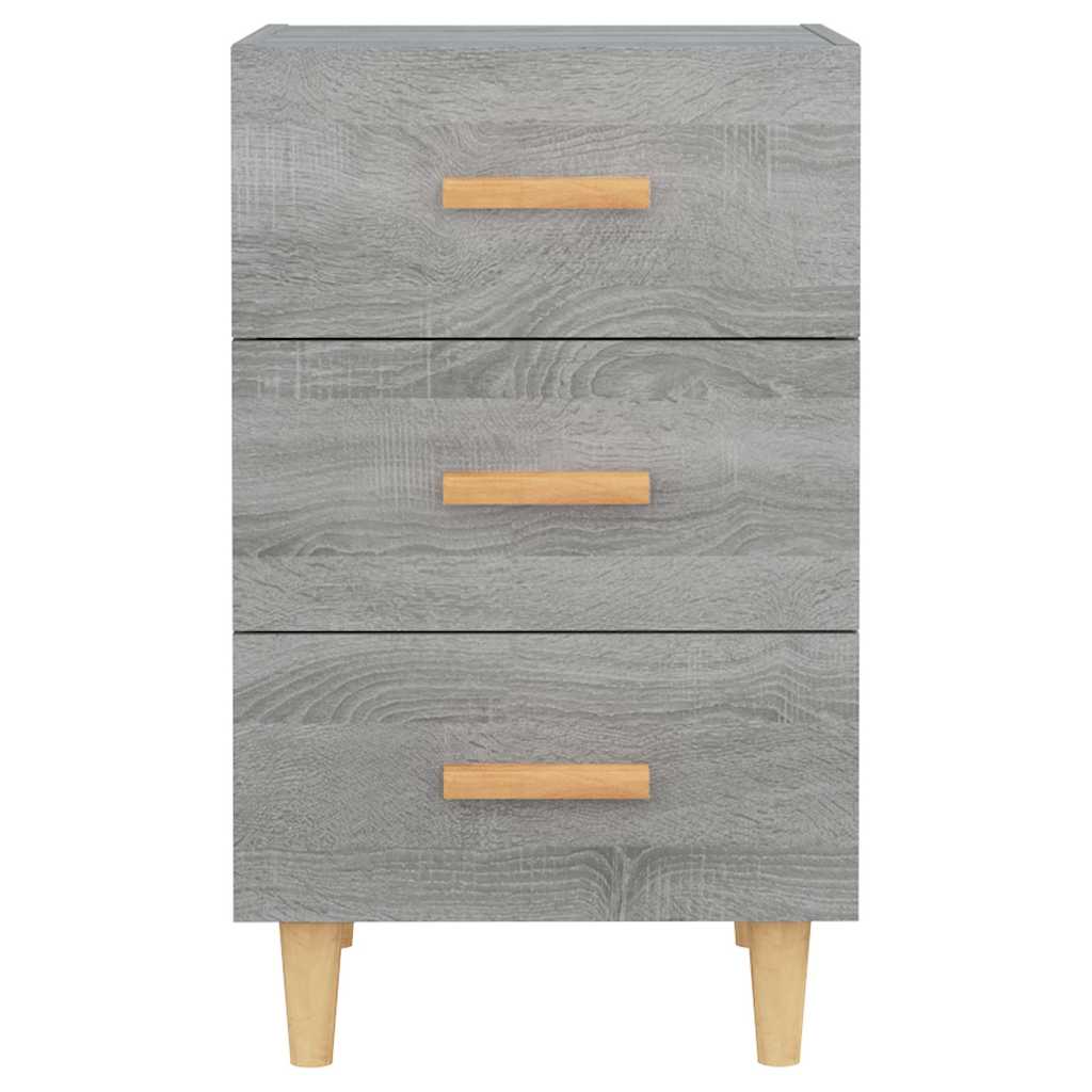 vidaXL Bedside Cabinet Grey Sonoma 40x40x66 cm Engineered Wood 4