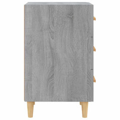 vidaXL Bedside Cabinet Grey Sonoma 40x40x66 cm Engineered Wood 5
