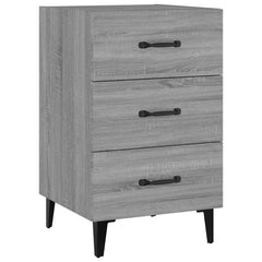 vidaXL Bedside Cabinet Grey Sonoma 40x40x66 cm Engineered Wood 2