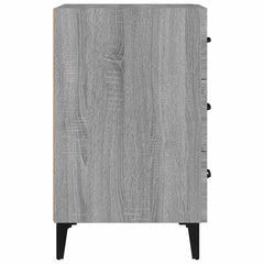 vidaXL Bedside Cabinet Grey Sonoma 40x40x66 cm Engineered Wood 4