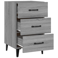 vidaXL Bedside Cabinet Grey Sonoma 40x40x66 cm Engineered Wood 5