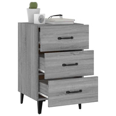 vidaXL Bedside Cabinet Grey Sonoma 40x40x66 cm Engineered Wood 6