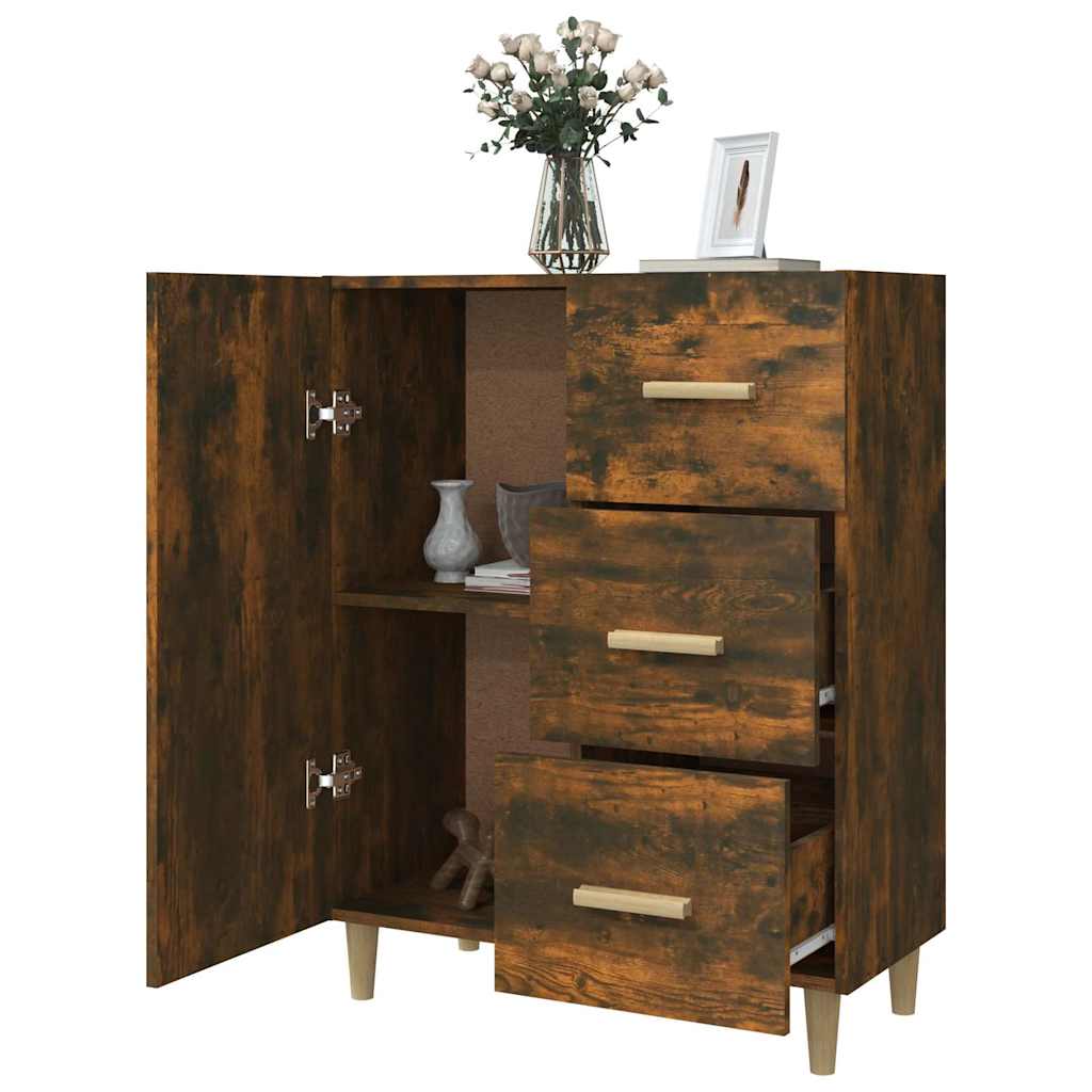 vidaXL Sideboard | Smoked Oak | Engineered Wood | 69.5x34x90 cm | Sideboard 4