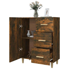vidaXL Sideboard | Smoked Oak | Engineered Wood | 69.5x34x90 cm | Sideboard 4