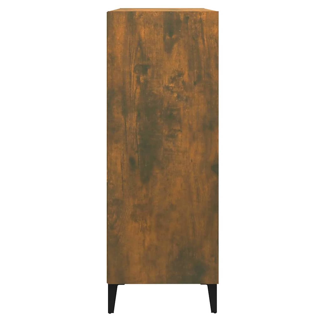 vidaXL Sideboard Smoked Oak 69.5x32.5x90 cm Engineered Wood 4
