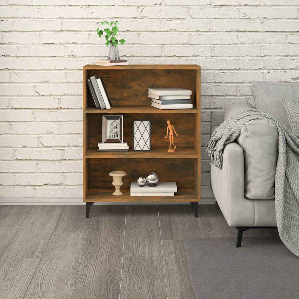 vidaXL Sideboard Smoked Oak 69.5x32.5x90 cm Engineered Wood 6