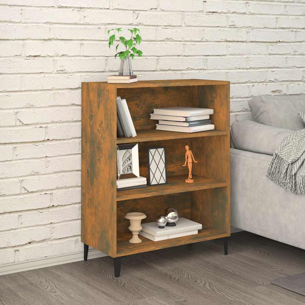vidaXL Sideboard Smoked Oak 69.5x32.5x90 cm Engineered Wood 1