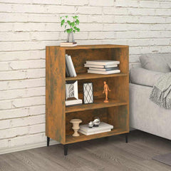 vidaXL Sideboard Smoked Oak 69.5x32.5x90 cm Engineered Wood 1