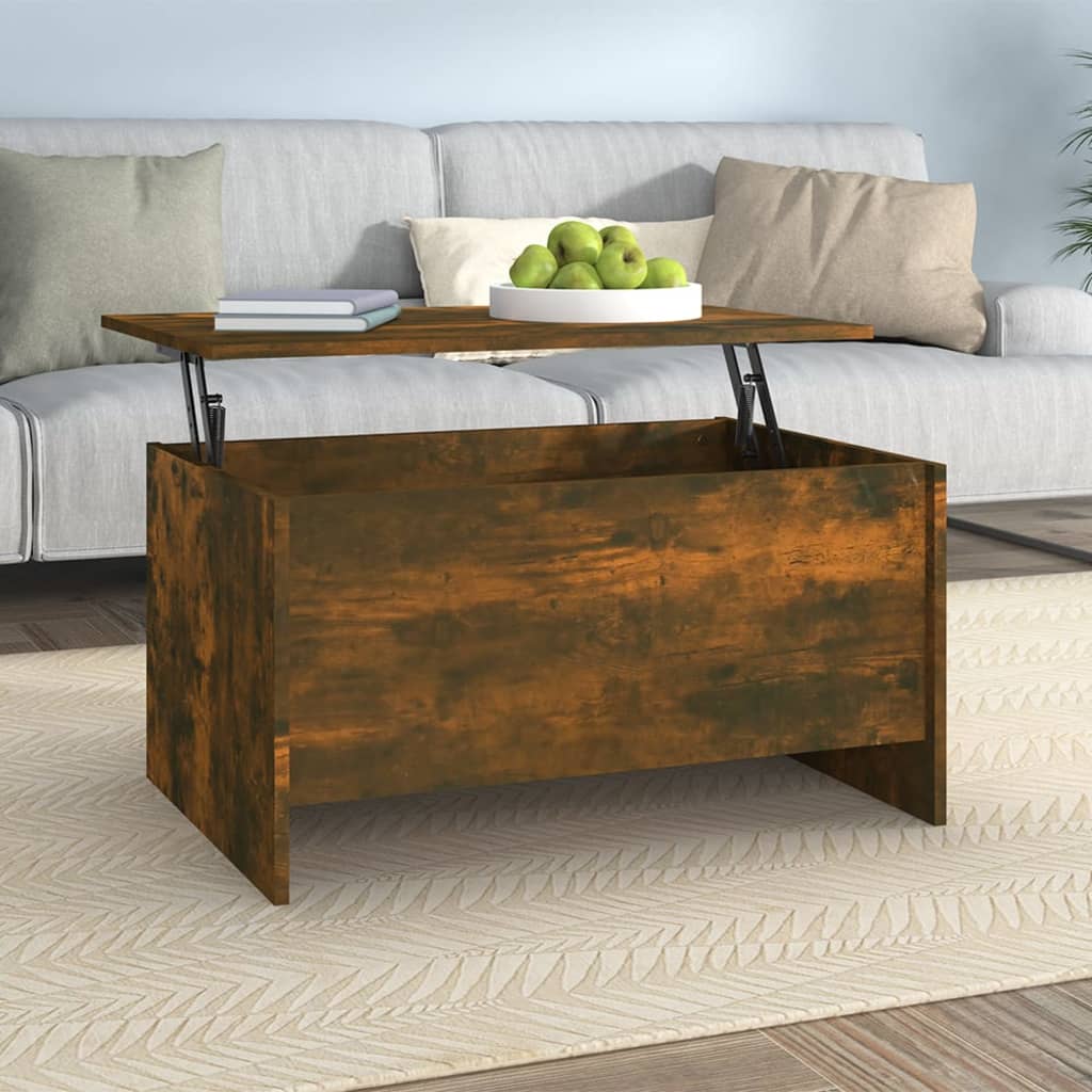 vidaXL Coffee Table | Smoked Oak | Engineered Wood | 80x55.5x41.5 cm 1