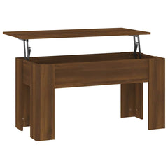 vidaXL Coffee Table | Brown Oak | Engineered Wood | 101 x 49 x 52 cm 2