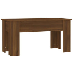 vidaXL Coffee Table | Brown Oak | Engineered Wood | 101 x 49 x 52 cm 5